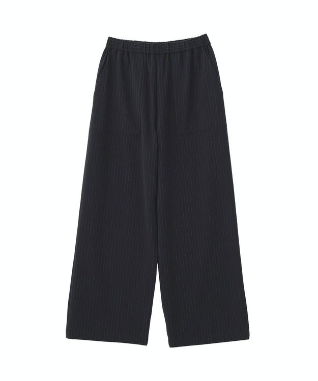 AMERICAN HOLIC 【イージーケア】ベイカーリラックスパンツ Stripe Navy