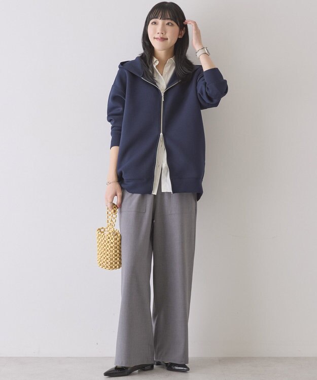 AMERICAN HOLIC 【イージーケア】ベイカーリラックスパンツ Light Gray