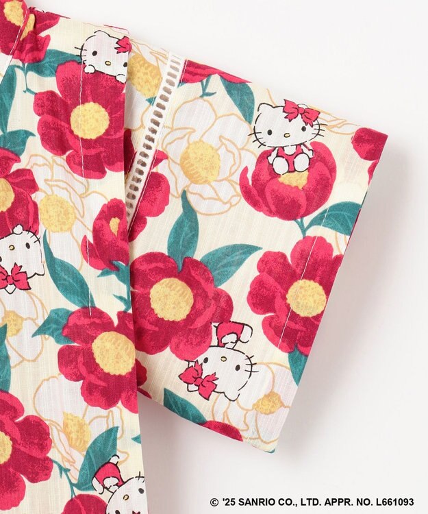 ANY KIDS 【any FAM×サンリオキャラクターズ】2WAY 甚平セット ハローキティ×牡丹