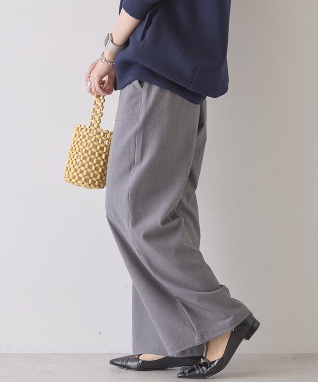 AMERICAN HOLIC 【イージーケア】ベイカーリラックスパンツ Light Gray