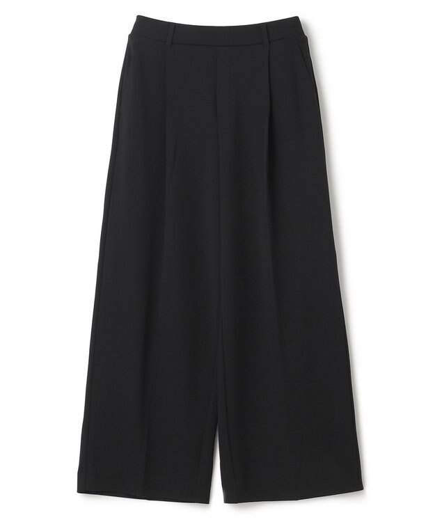 UNFILO 【11サイズ展開】 BEAUTY MOVE タックワイドパンツ ブラック