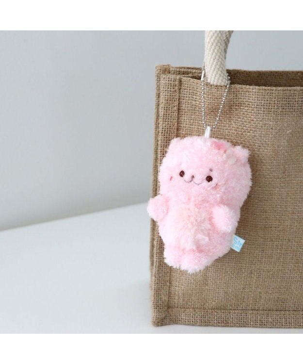 Mother garden しろたん もふもふ お座り マスコットキーホルダー 【単品】 さくららっこいぬ