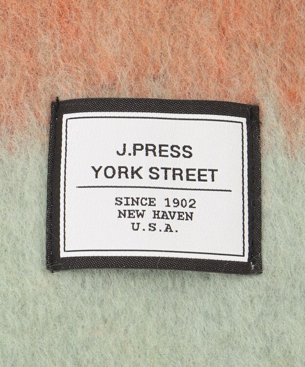J.PRESS YORK STREET 【UNISEX】チェック シャギーストール/マフラー イエロー系3