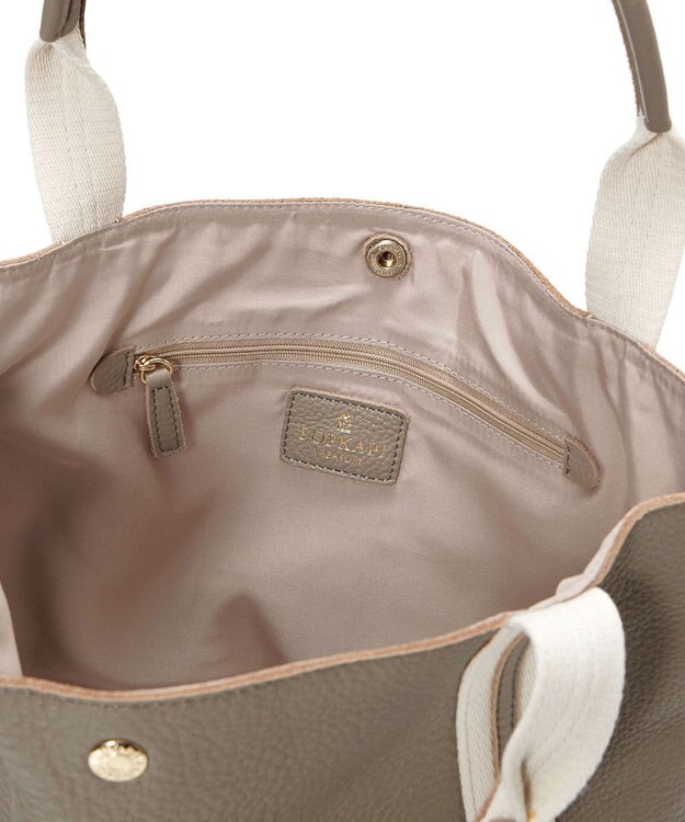 TOPKAPI 【TREASURE TOPKAPI】ソフトシュリンク テープコンビ A4 トート バッグ グレージュ