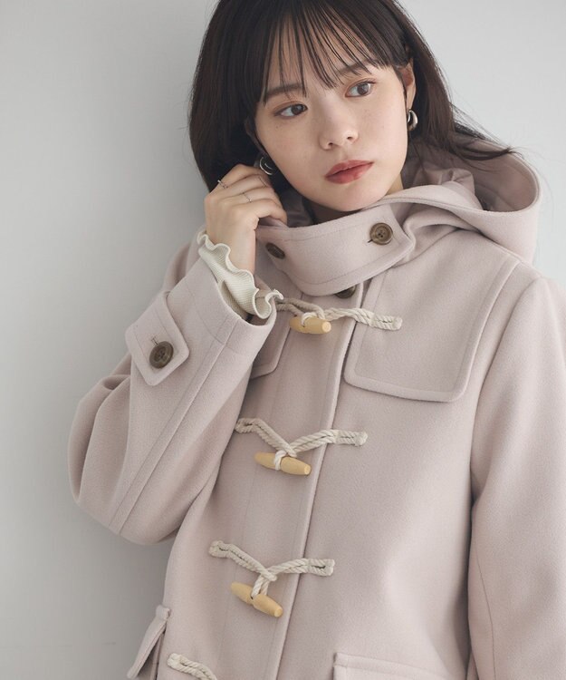 earth music&ecology ダッフルコート Light Beige