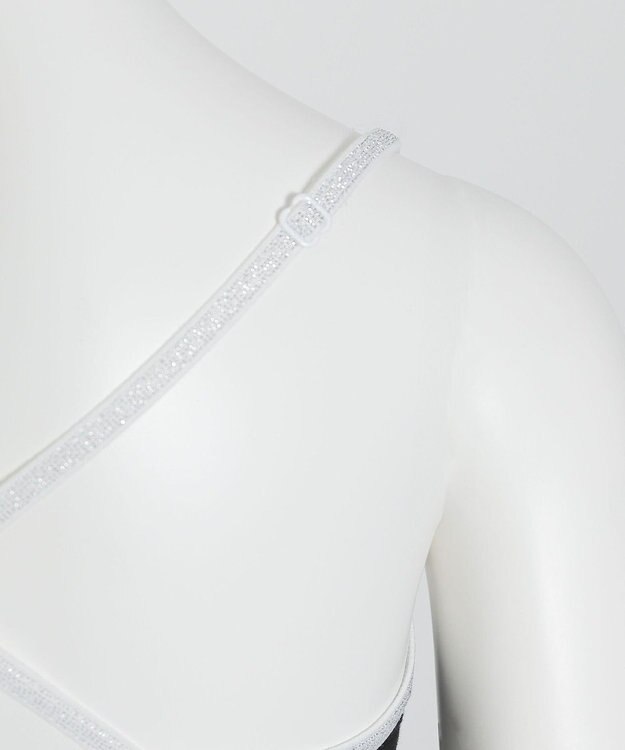 WEGO 【ブラトップ＆ショーツセット】Liliane　Ciel　フェザーラメ ブラック