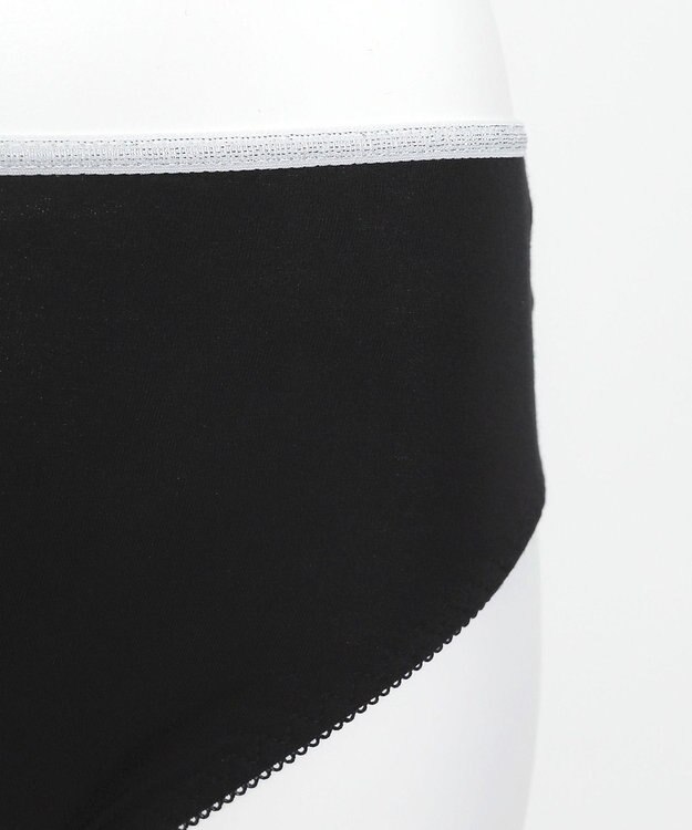 WEGO 【ブラトップ＆ショーツセット】Liliane　Ciel　フェザーラメ ブラック