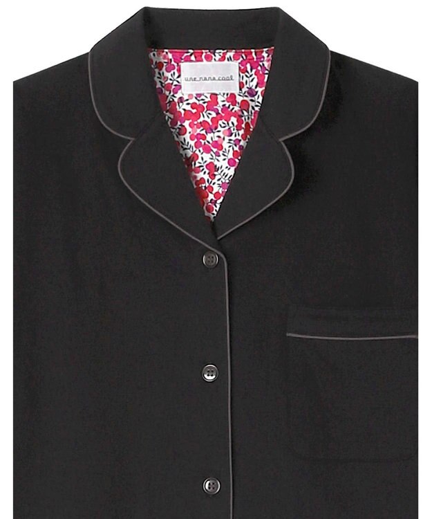 une nana cool MADE WITH LIBERTY FABRIC 綿100％ハイゲージ天竺 半袖パジャマ BL