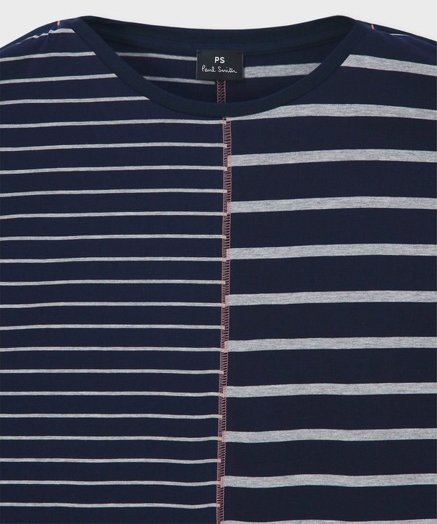 Paul Smith リラックス ボーダー 長袖Tシャツ ネイビー