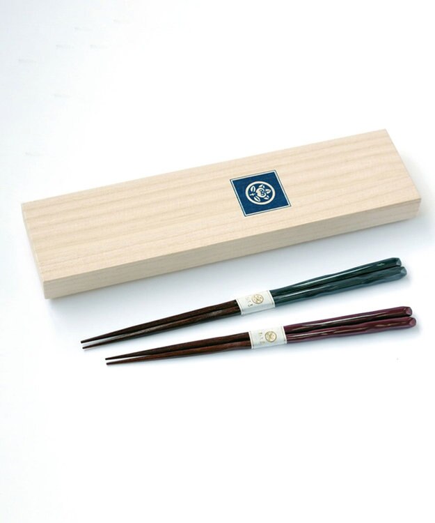 たち吉 【たち吉】やくも　夫婦箸（桐箱入）〈2膳〉 ホワイト系その他