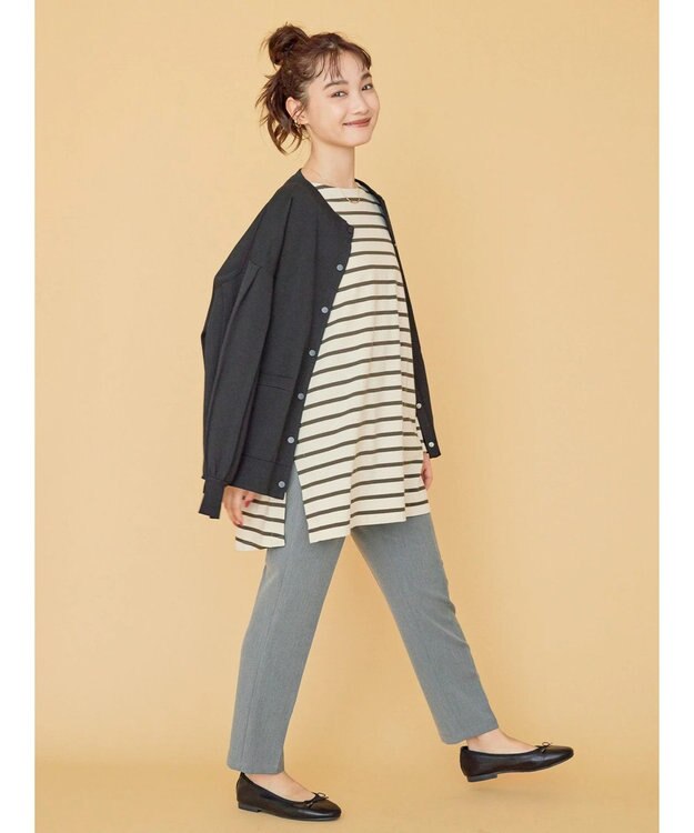 AMERICAN HOLIC エコカルットクルーネックカーディガン Black