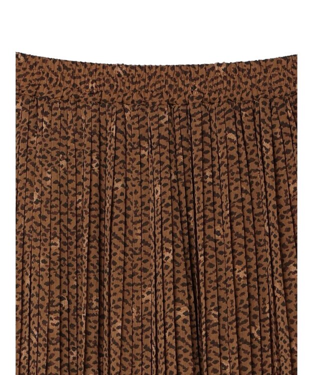 Green Parks シフォンＪＱアソートプリーツスカート Leopard