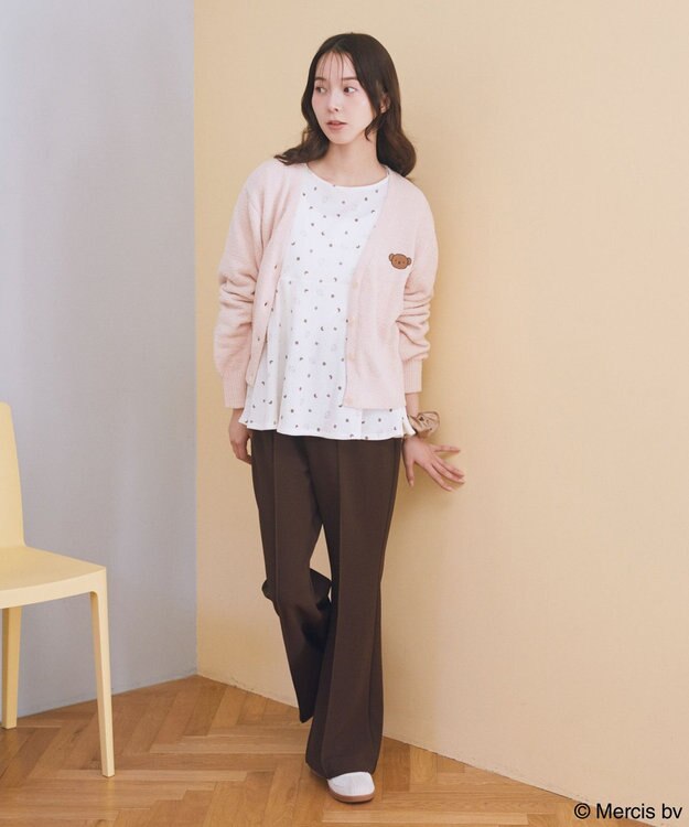 earth music&ecology 【予約】miffy/earth おやすみイラストT ベージュ