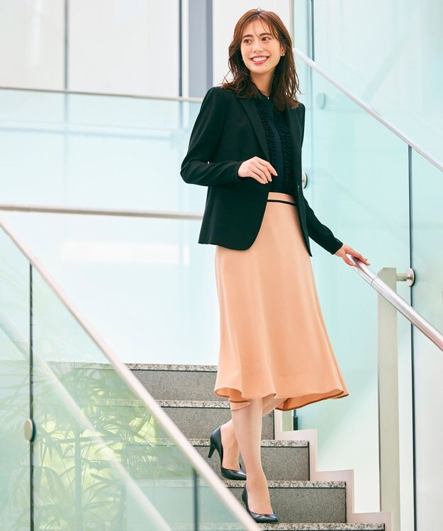 BEIGE， CINDY / フレアスカート D.Nude×Black