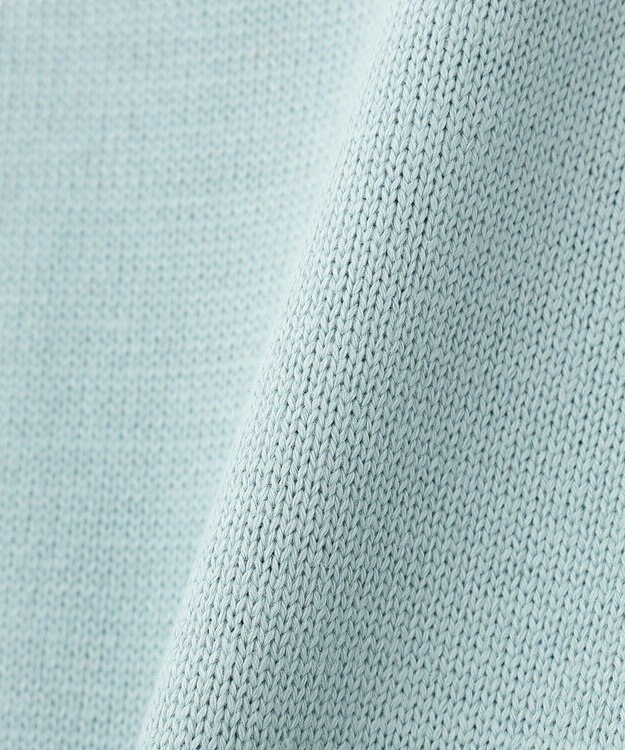 CRAFT STANDARD BOUTIQUE ポロ衿アンサンブルニット Blue Gray