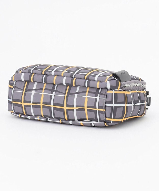 Y'SACCS ドローイングチェック ショルダーバッグ グレー