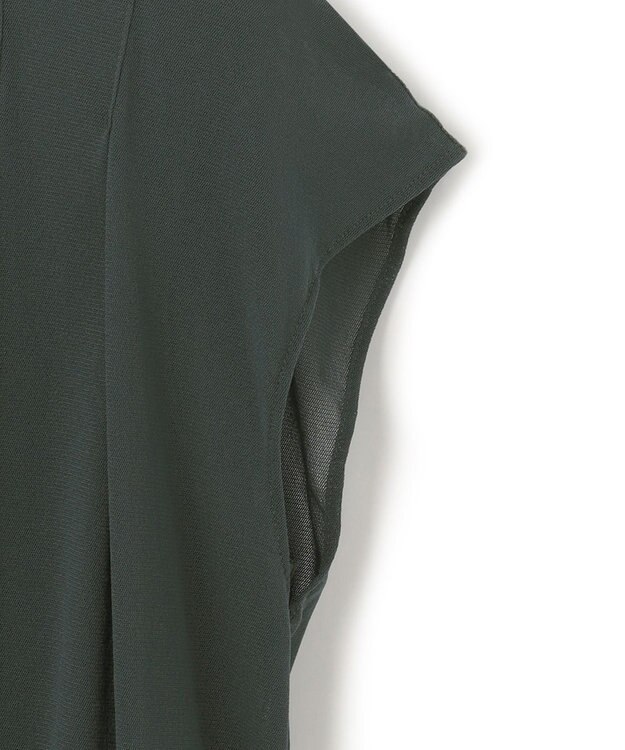 23区 【洗える】チュールコンビジャージー シアー カットソー カーキ系