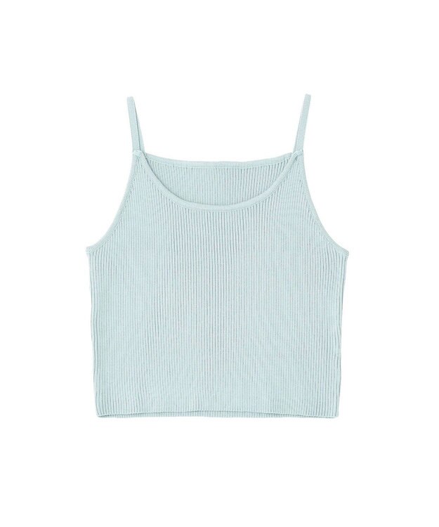 CRAFT STANDARD BOUTIQUE ポロ衿アンサンブルニット Blue Gray