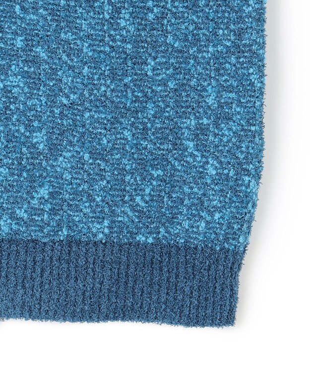 ICB 【洗える】 カラーニットツイード ベスト ブルーミックス系