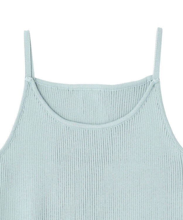 CRAFT STANDARD BOUTIQUE ポロ衿アンサンブルニット Blue Gray