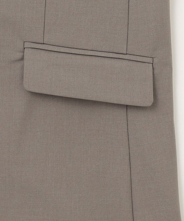 ANY L 【セットアップ可能/ストレッチ】イージーケアジレ モカ