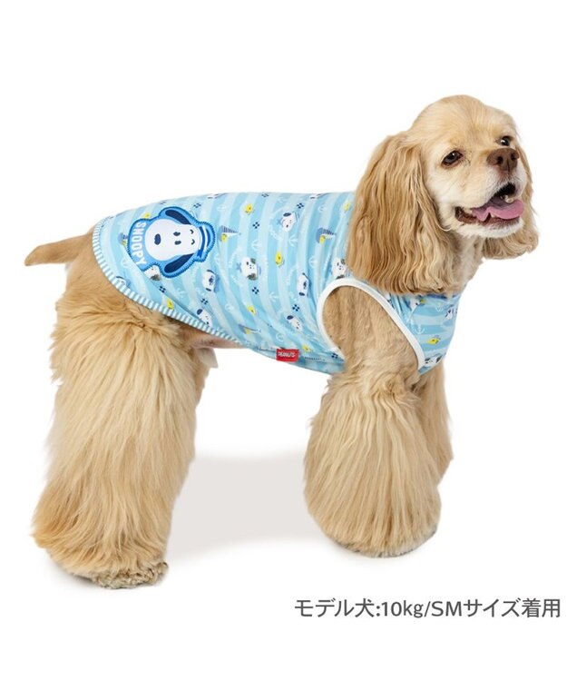 PET PARADISE スヌーピー タッチワンクール プラス タンクトップ 《マリン》 中型犬 大型犬 ライトブルー