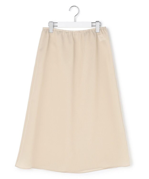 ICB L 【先行予約】 ドライアセテートスラブ フレンチスリーブワンピース サンドベージュ