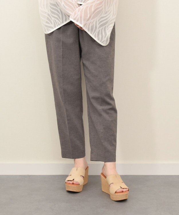 INTER-CHAUSSURES 【Oh my Sandals】クッションインソール厚底ミュールサンダル ベージュスウェード