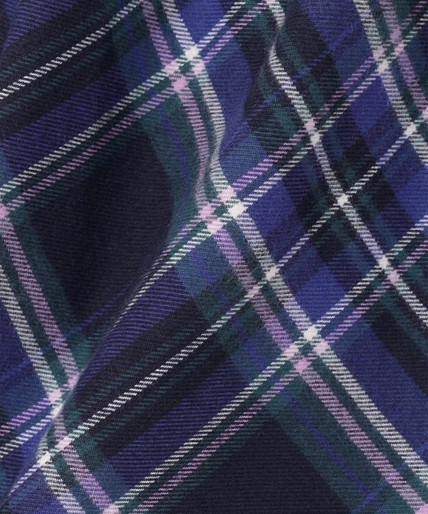 ANY KIDS チェック柄 スカパン ブルー系