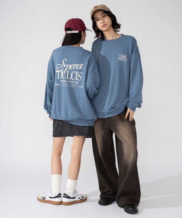 WEGO 【2025年秋冬新作/SMLXLサイズ展開/ユニセックス着用ITEM】アソートグラフィックプルオーバー 柄10