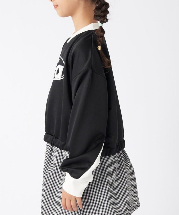 OP／FILA 【FILA】ショート丈スウェット/キッズ ブラック