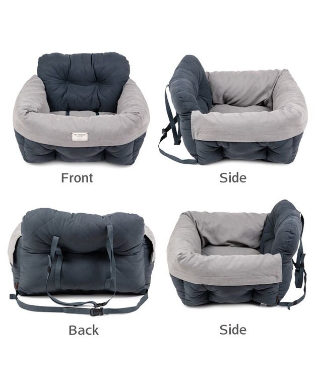 PET PARADISE ペットパラダイス  ドライブカドラー 《キルティング》 Ｌ ブラック