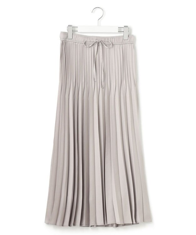 J.PRESS YORK STREET 【WOMEN】プリーツスカート ライトグレー系