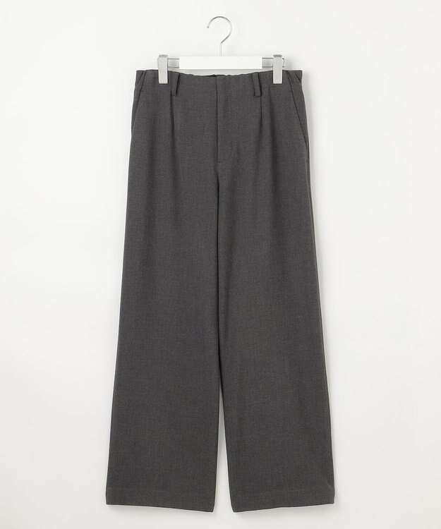 J.PRESS LADIES 【洗える】SOFTサーモ セミワイド パンツ チャコール系