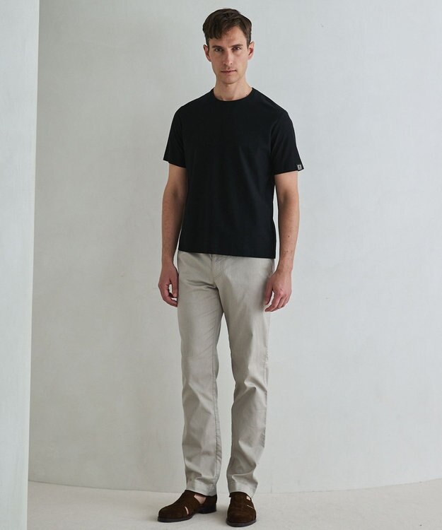 GOTAIRIKU チノ以上スラックス未満のドレス感【接触冷感/吸水速乾/ストレッチ】クールモーション コットンパンツ ベージュ系