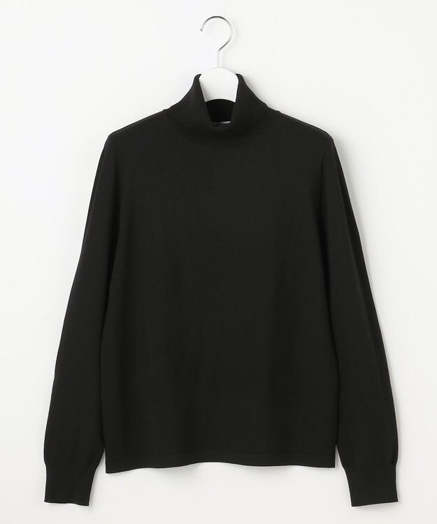 J.PRESS LADIES L 【人気のため新色追加】PRINCE タートルネック ニット ブラック系