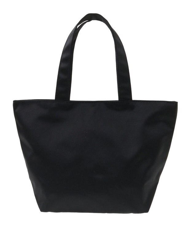 Maison de FLEUR EC限定フレームロゴサテンバッグ Black