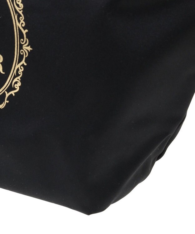 Maison de FLEUR EC限定フレームロゴサテンバッグ Black
