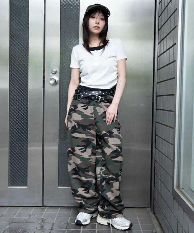 WEGO レイヤードグラフィックT ホワイトその他