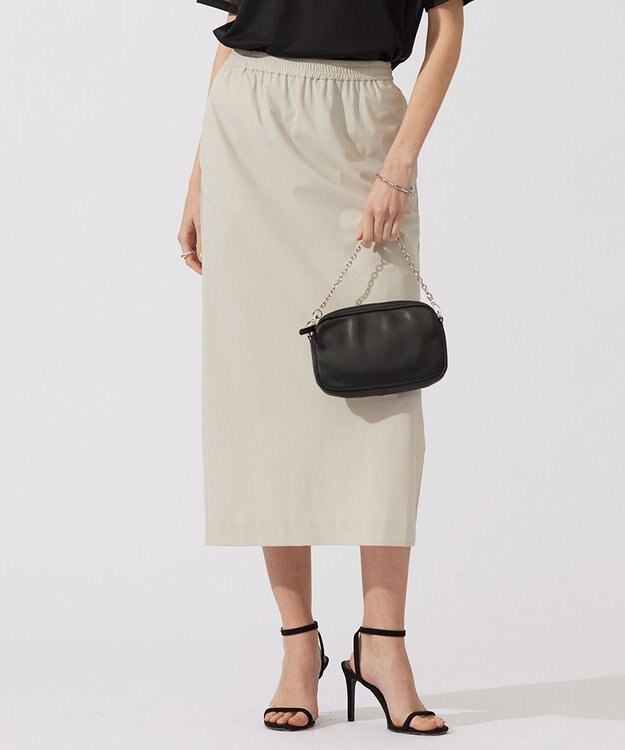 ICB L 【接触冷感・UVカット・洗える】アトラストリコット ナロースカート トープ系