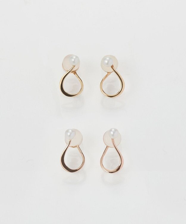 Phoebe 【K10】ウォーターパールドロップイヤリング　ローズゴールド ローズゴールド