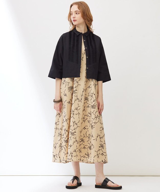 23区 【Indian Factory】フラワーエンブロイダリー ワンピース ベージュ系