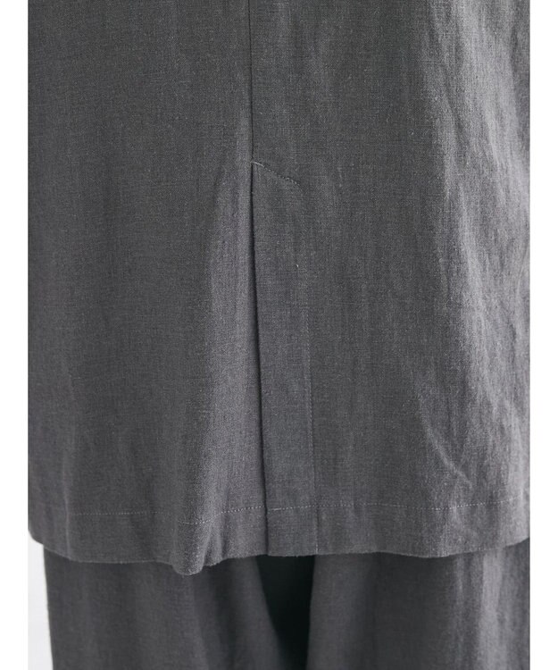 CRAFT STANDARD BOUTIQUE 【キナリノ別注】リネンレーヨンジレベスト Charcoal Gray