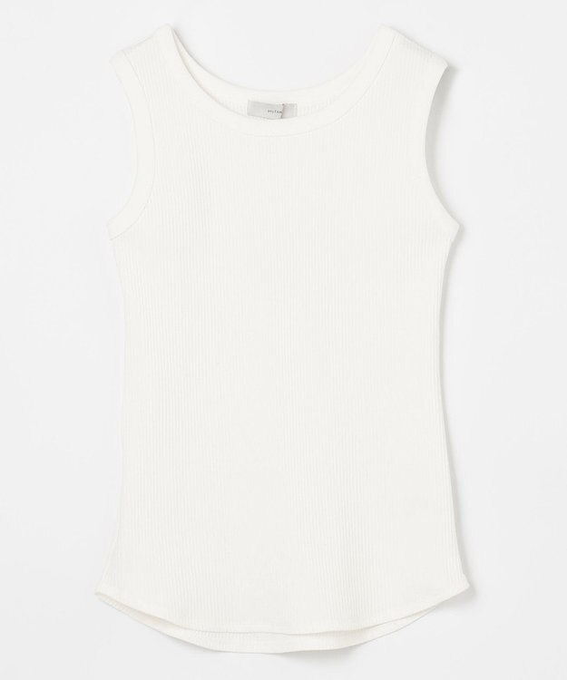 ANY L リブタンクトップ オフ