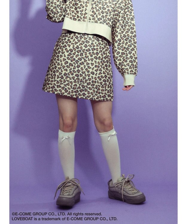 Green Parks ■別注　ＬＯＶＥ　ＢＯＡＴ　ミニスカート Leopard
