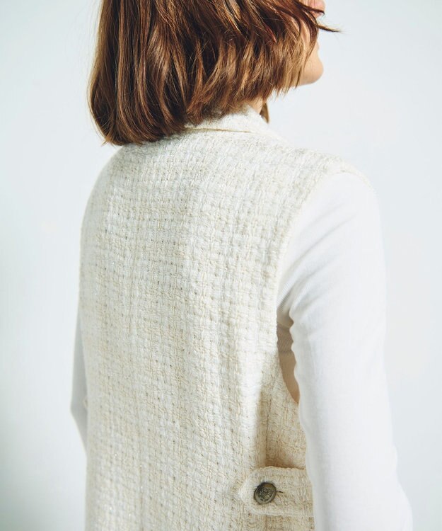 GRACE CONTINENTAL ツイードジレワンピース キナリ