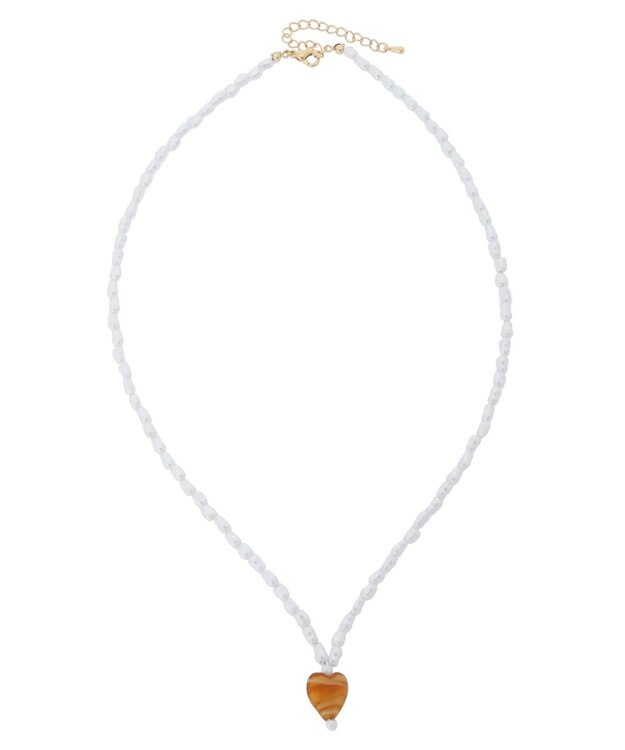 Green Parks ・ＨＡＬＦ　ＴＩＭＥ　天然石ワントップパールネックレス A