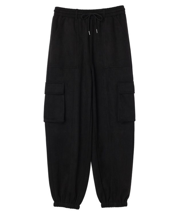 Green Parks ・ＳＵＧＡＲ　ＳＰＯＯＮ　スエードポンチカーゴパンツ Black