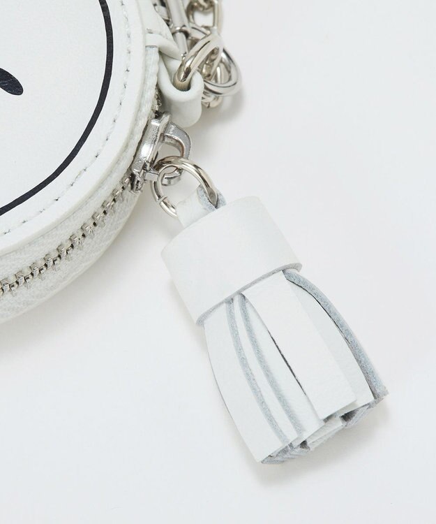 TOPKAPI 【新色追加】【Breath TOPKAPI】SMILE COLLECTION スマイル ラウンド ポーチ / チャーム ホワイト