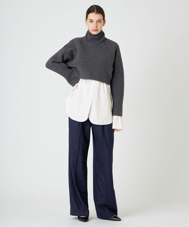 BEIGE， LA BAUME / ショートニット C.Gray